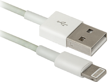 Купить  defender кабель ach01-03h usb(am) - lightning(m), белый, 1м. (для iphone 5\5s\5c\6\6+\6s\6s+) в интернет-магазине АБСМАРКЕТ!